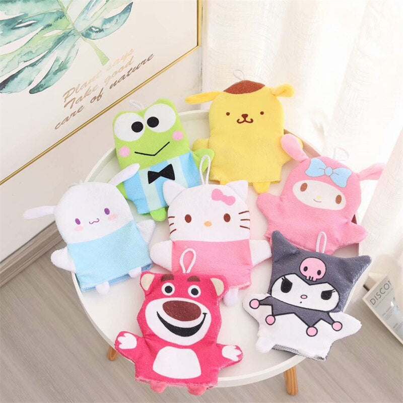 HELLO KITTY BABY CHILDREN BATH CLOTH GLOVES