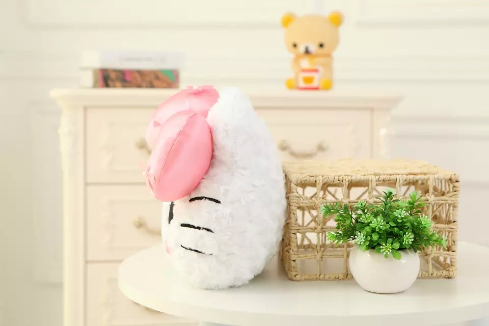 Kawaii Sanrio Hello Kitty White Sakura Cherry Blossom Pillow