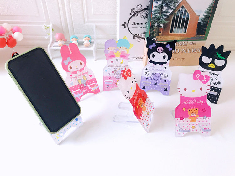 PINK HELLO KITTY CELL PHONE HOLDER DESKTOP STAND
