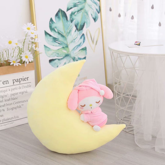 Kawaii Sanrio My Melody Sleepy Moon Plush Pillow