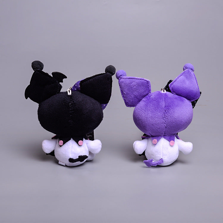 KAWAII SANRIO KUROMI SPOOKY HALLOWEEN BAT GHOST PLUSH KEYCHAIN