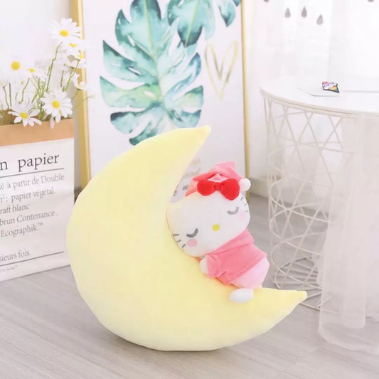 Hello Kitty Sleepy Moon Plush Pillow