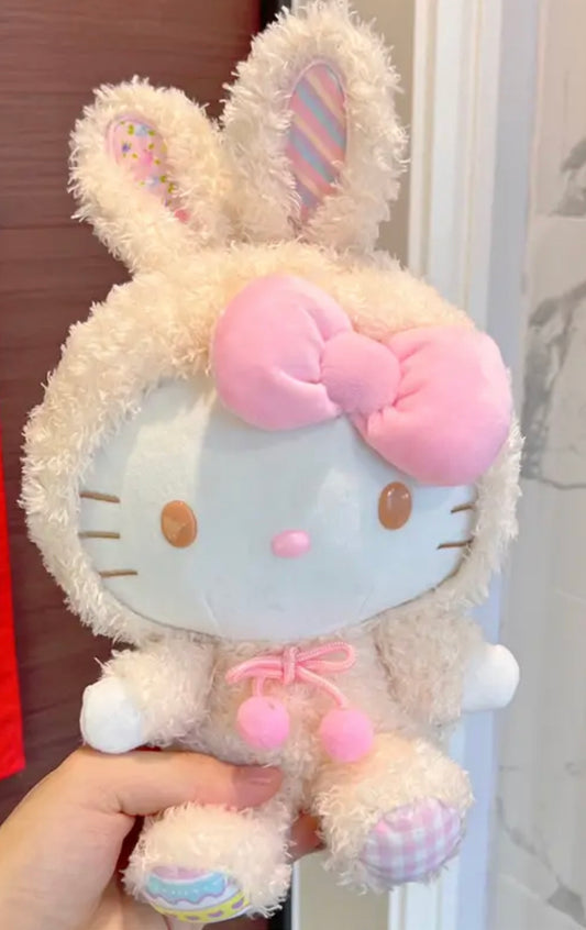 Hello Kitty Easter Bunny Rabbit Stuffed Plush Doll