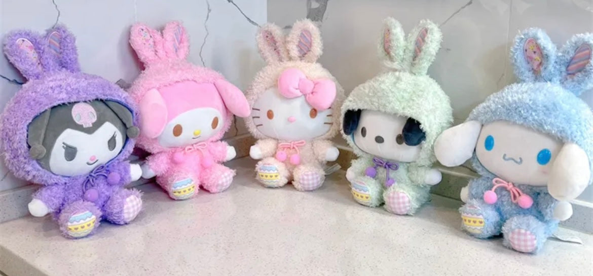 Kuromi Easter Bunny Rabbit Stuffed Plush Doll
